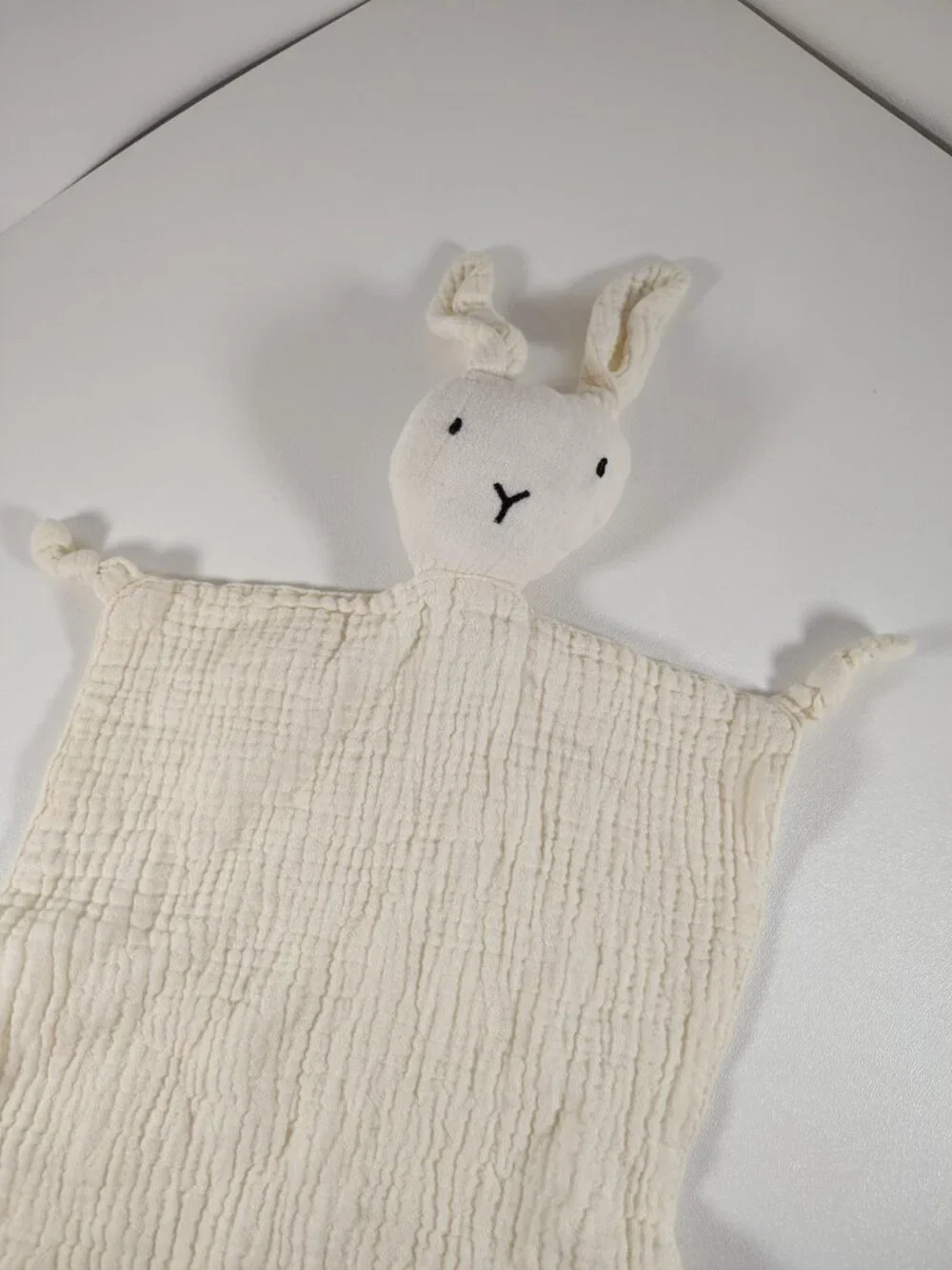 Anko CREAM Muslin Bunny Rabbit Comforter Plush Baby Cuddle Toy Sleep Play Lovey